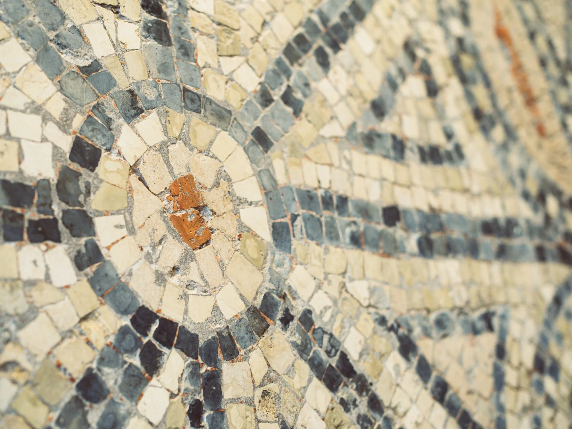 Motifs géométriques de la mosaïque gallo-romaine de Migennes