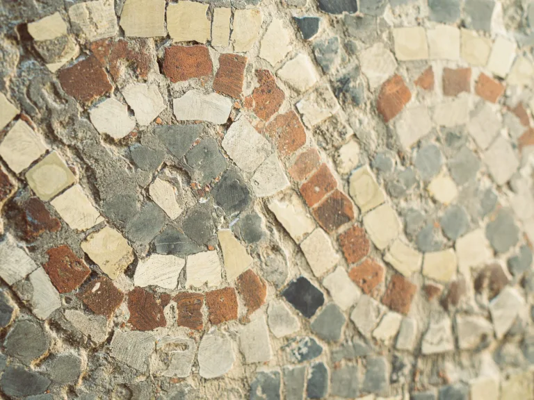 Détail de la mosaïque gallo-romaine exposée à l’Office de Tourisme